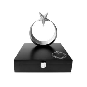 Ay Yıldız Metal Biblo Ahşap Kutulu 6