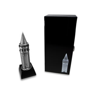 Galata Kulesi Metal Biblo Özel Seri - Antik Gümüş 1