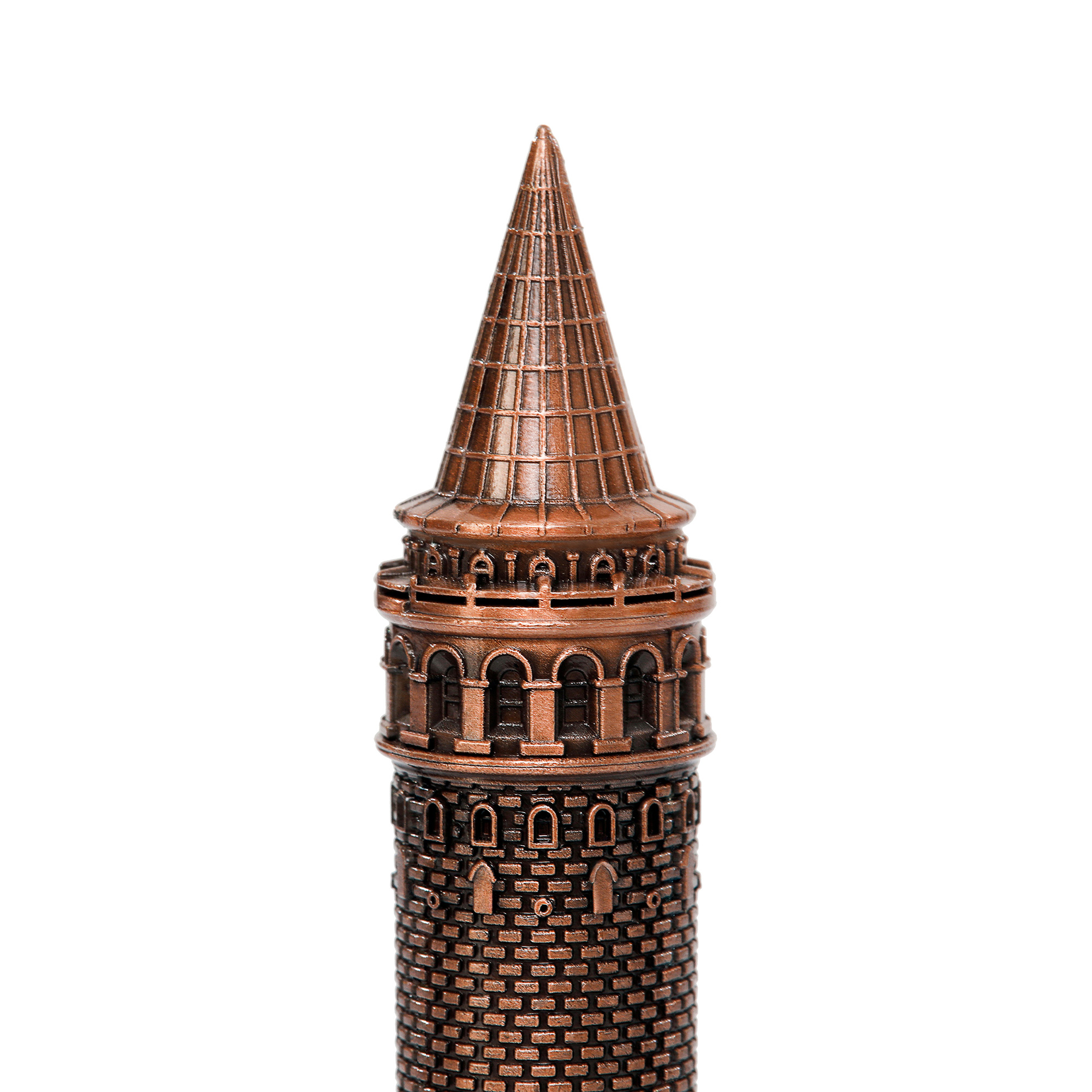 Galata Kulesi Mini Biblo – Antik Bronz (7 cm)